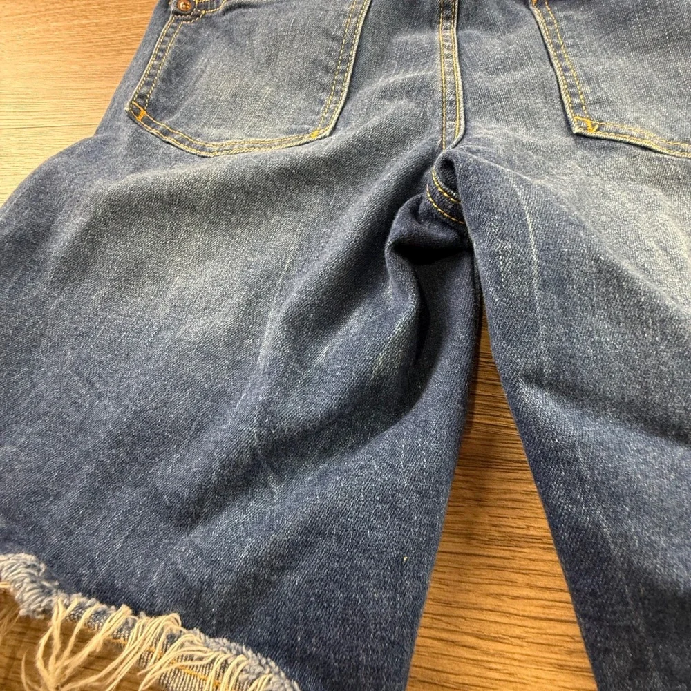 Anthropologie Pilcro & The Letterpress Mid-Rise Slim Long Shorts Raw Hem Size 28 - Picture 10 of 12
